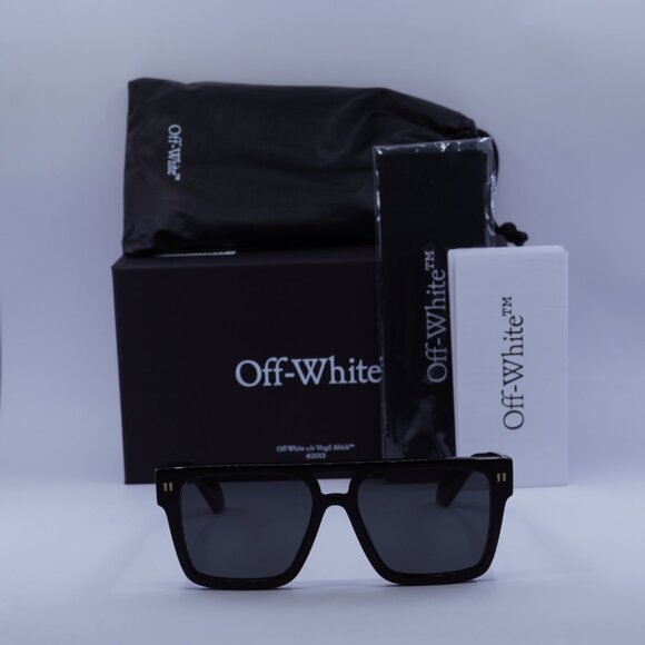 Off-White OERI133 SPRINGFIELD 1307 Square Sunglasses – Black/Dark Grey main image 8